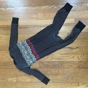 Hanna Andersson Black and White Patterned Pajama zip up 2T 85 cm